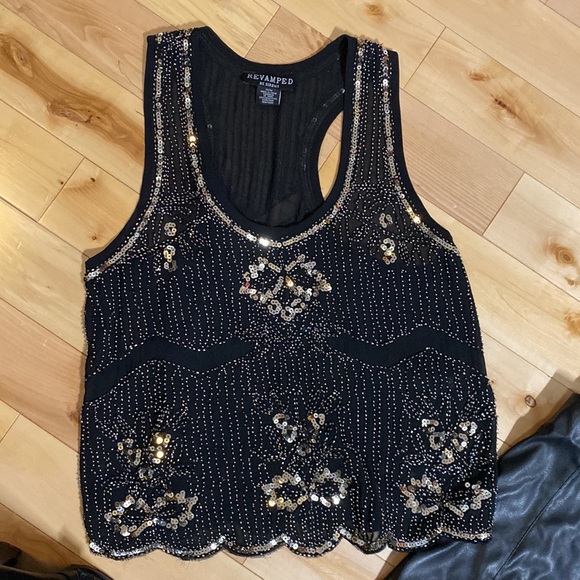 Sequin Top Revamped size medium - Picture 2 of 8